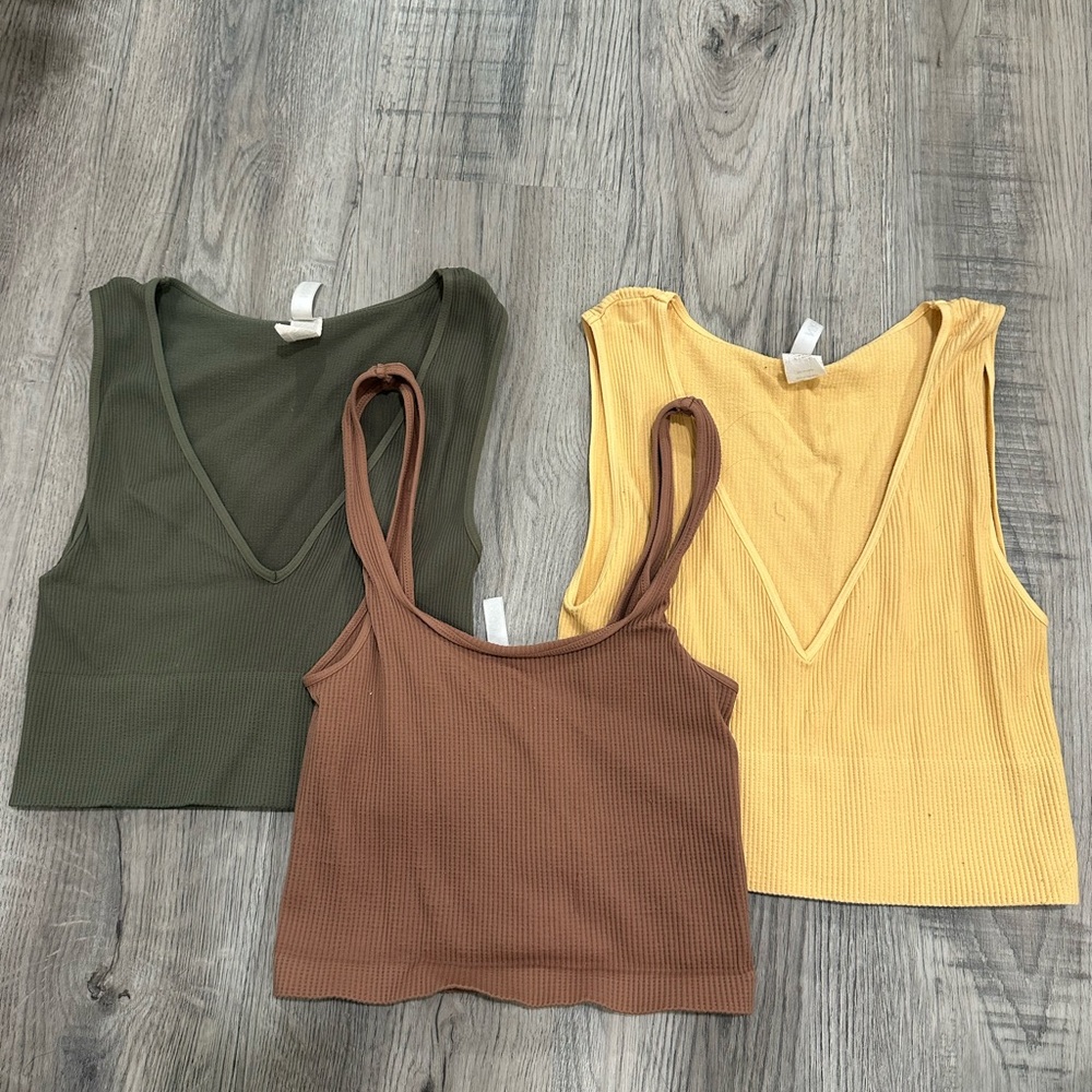 Nikibiki Women's Tank Tops - Forest Green, Chocolate, Sunflower
